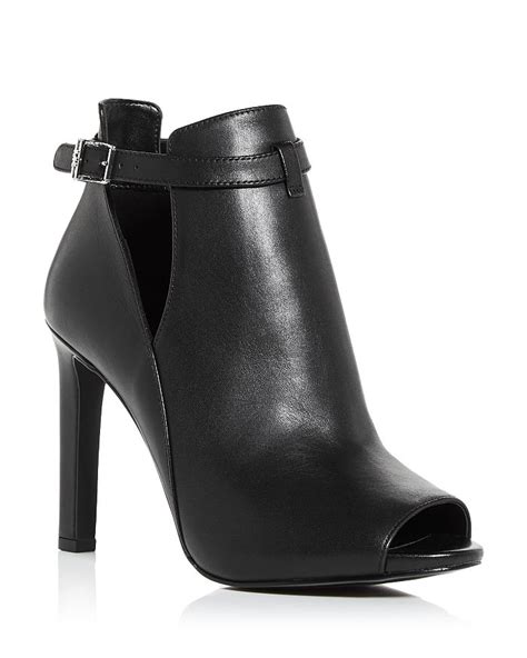 michael kors black heel white boftomt|Michael Kors open toe heels.